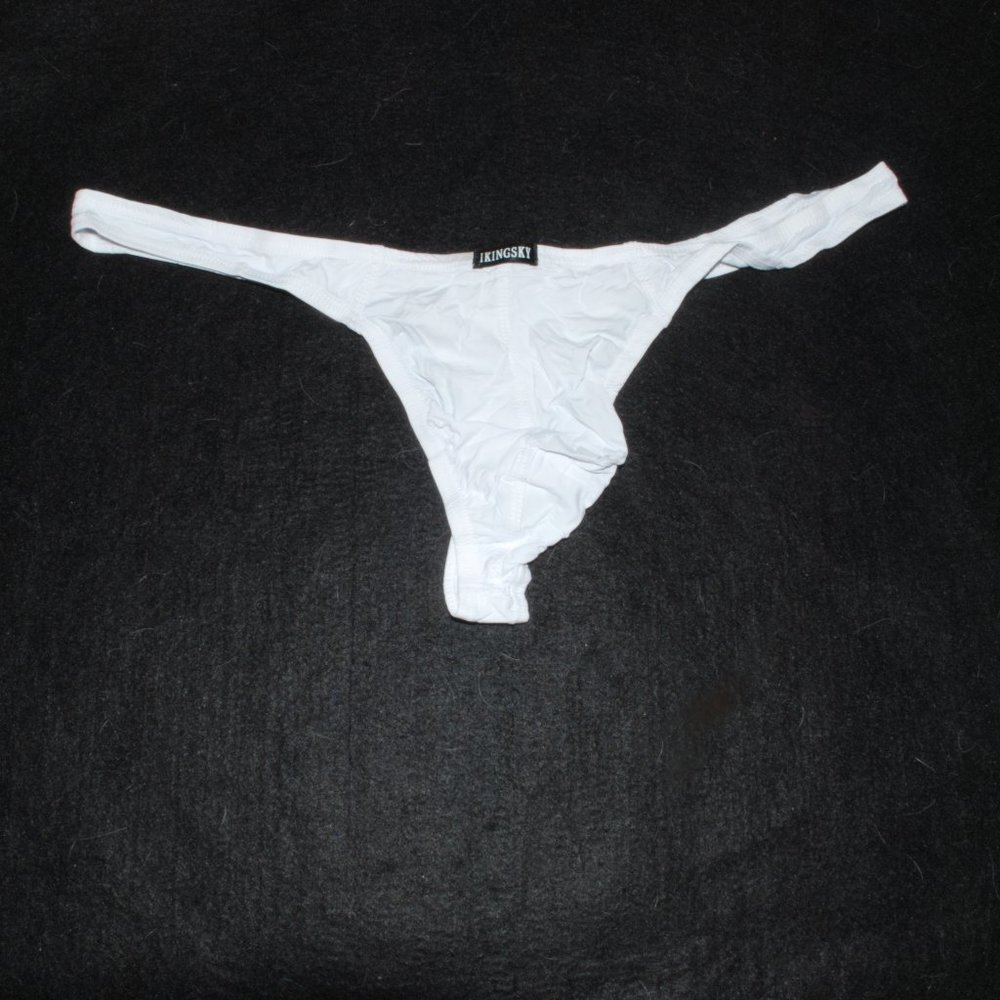 Ikingsky White Mens Thong